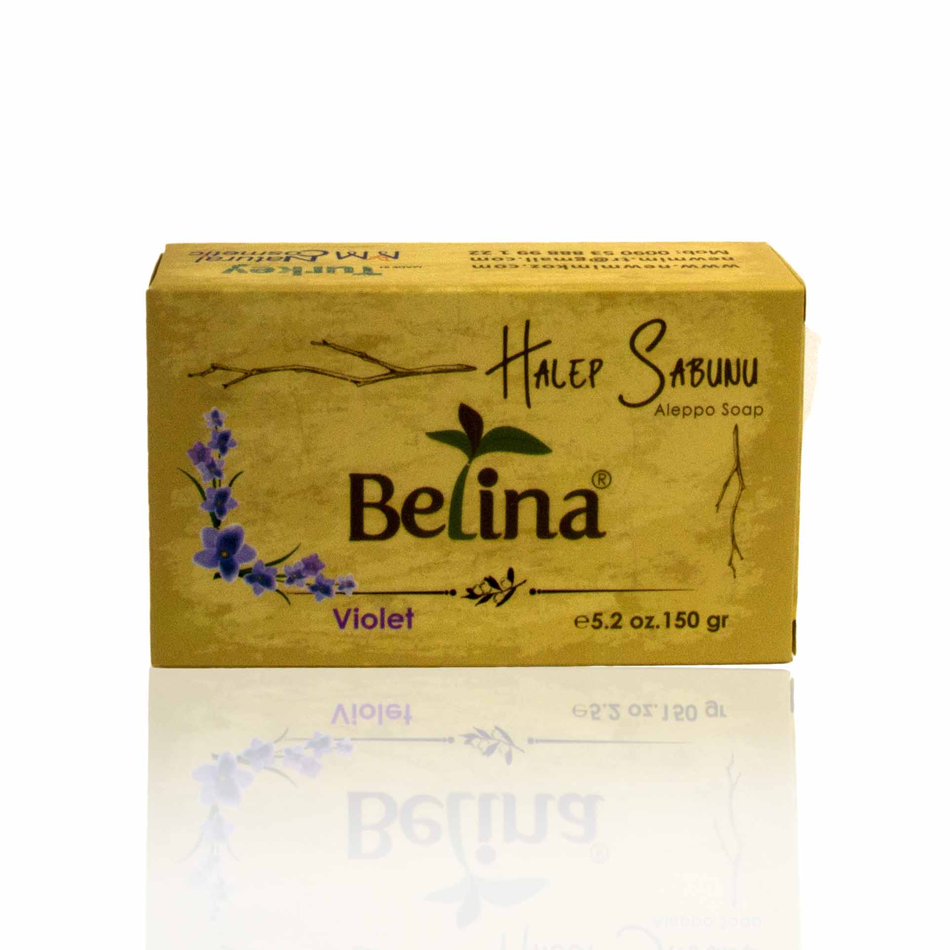 Syrian soap 2% oil of laurel violet fragrance 150 g - Zdrava Belina ...