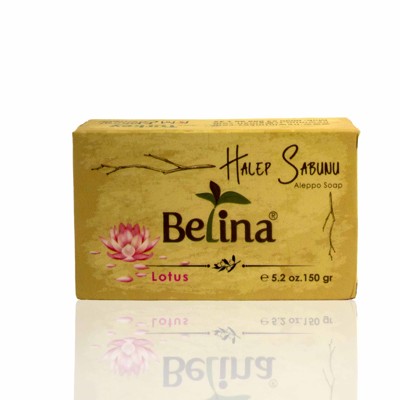 Syrische Seife 2% Lorbeeröl mit dem Duft von Lotusblüten 150 g